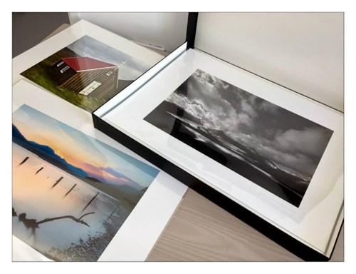 Kevin Brace frames and mounts his own prints